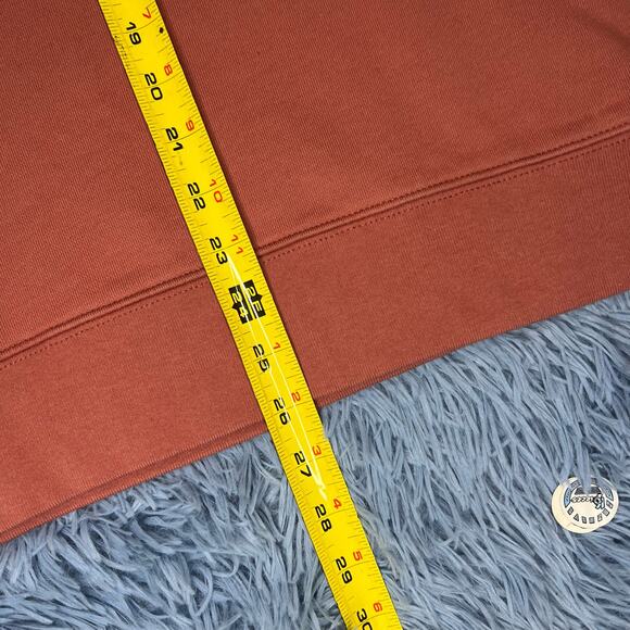 Zara Crewneck Sweatshirt Size Medium Mens Classic Salmon Casual Preppy - Picture 9 of 11